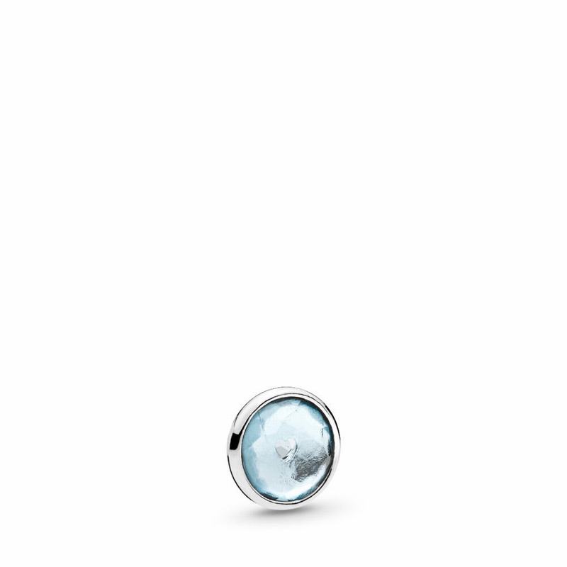 Pandora March Droplet Petite Locket Charm Clearance NZ, Sterling Silver (160582-MBF)